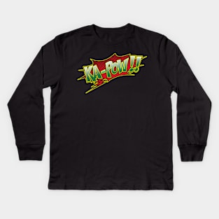 Ka-Pow!! Black History Colors Kids Long Sleeve T-Shirt